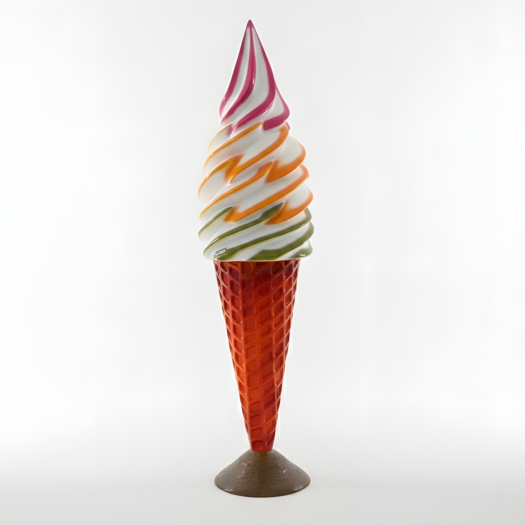 خرید ماکت بستنی سه لبه رنگی